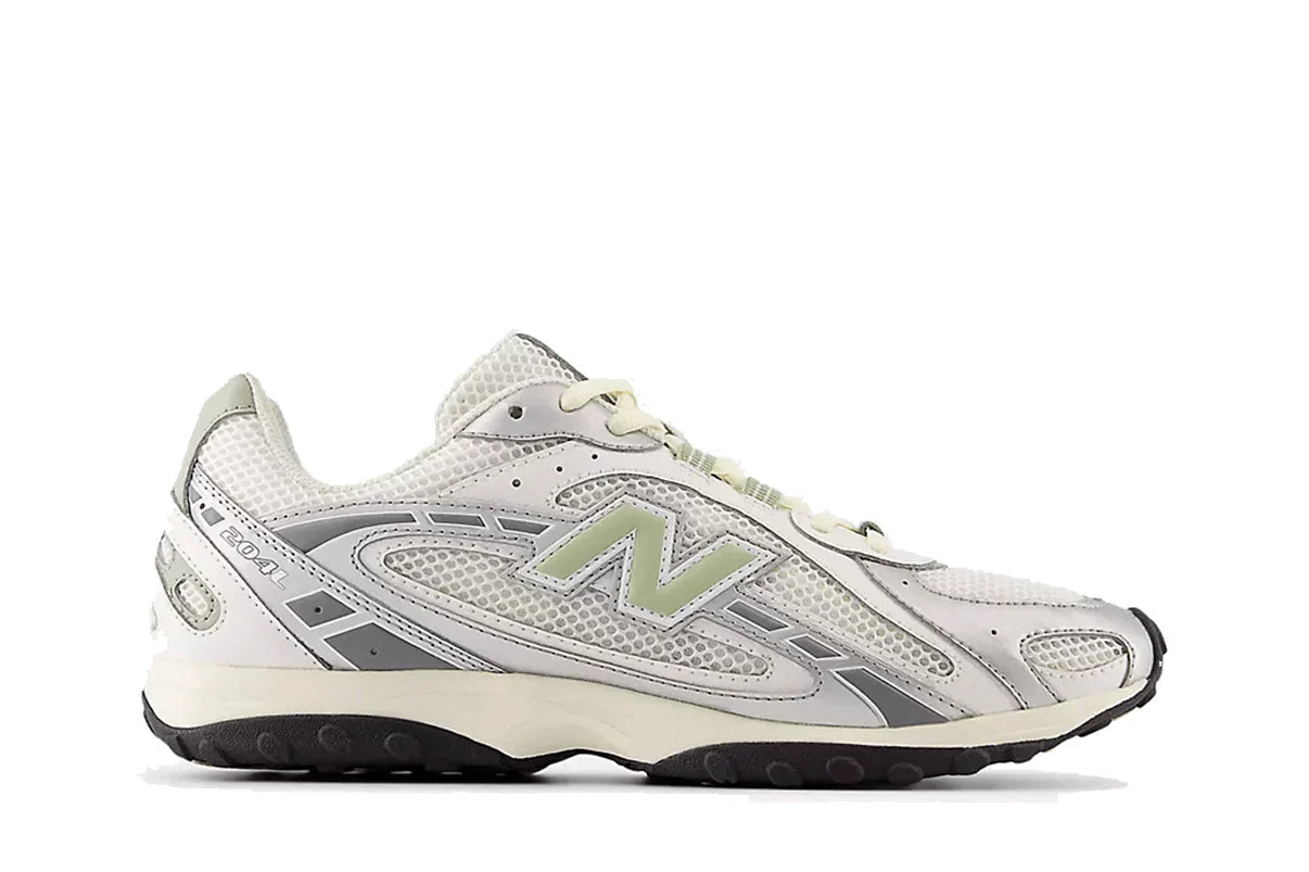 New Balance 204L Silver Metallic Sage Green